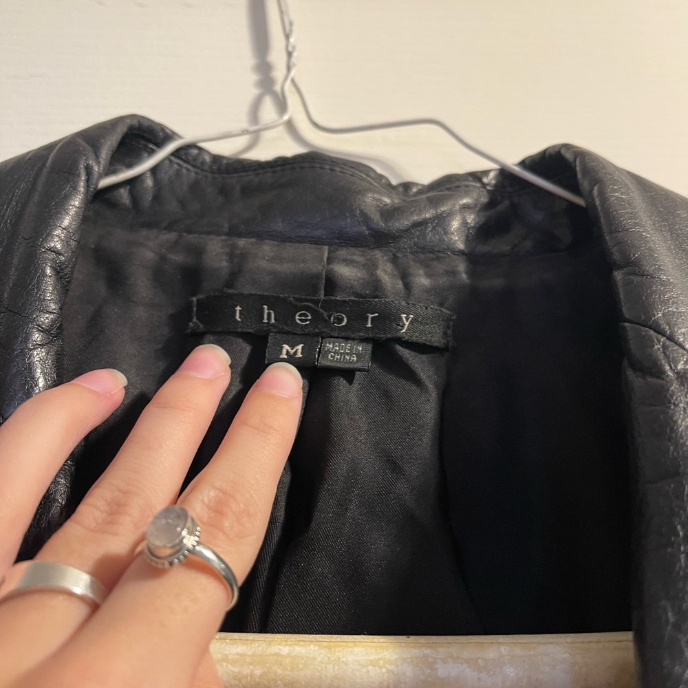 THEORY Leather Jacket - Picture 2 of 3